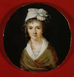 Porträtminiatur, vermutlich von Claire Lacombe, 1792